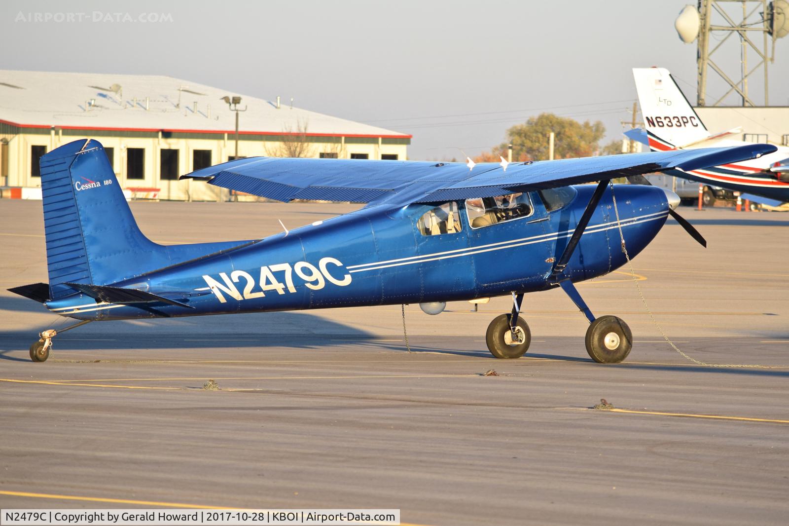 N2479C, 1954 Cessna 180 C/N 30779, Parked on the north GA ramp.