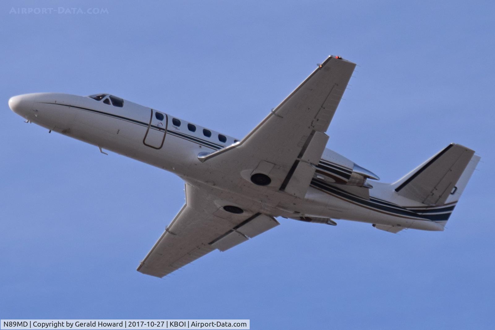 N89MD, 2002 Cessna 560 C/N 560-0612, Climb out from RWY 10L.