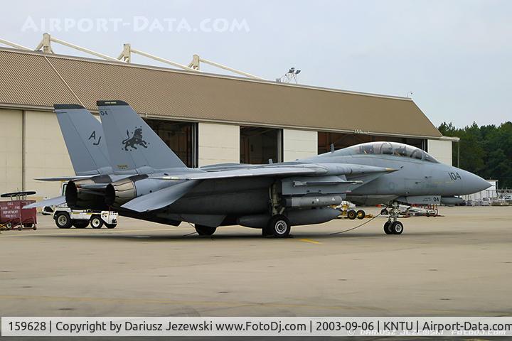 159628, Grumman F-14D Tomcat C/N 175/DR-8, F-14D Tomcat 159628 AJ-104 from VF-213 