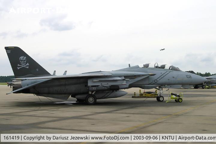 161419, Grumman F-14B Tomcat Tomcat C/N 429/KB-9, F-14B Tomcat 161419 AA-102 from VF-103 'Jolly Rogers' NAS Oceana, VA