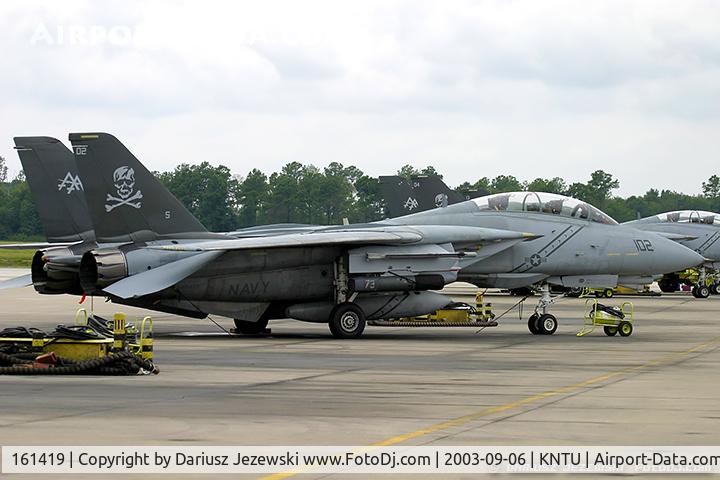 161419, Grumman F-14B Tomcat Tomcat C/N 429/KB-9, F-14B Tomcat 161419 AA-102 from VF-103 'Jolly Rogers' NAS Oceana, VA