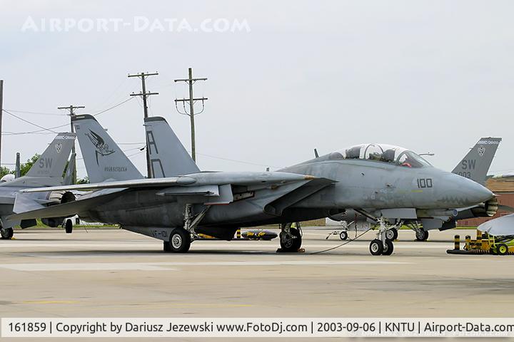 161859, Grumman F-14B Tomcat Tomcat C/N 495, F-14B Tomcat 161859 AD-100 from VF-101 'Grim Rippers' NAS Oceana, VA