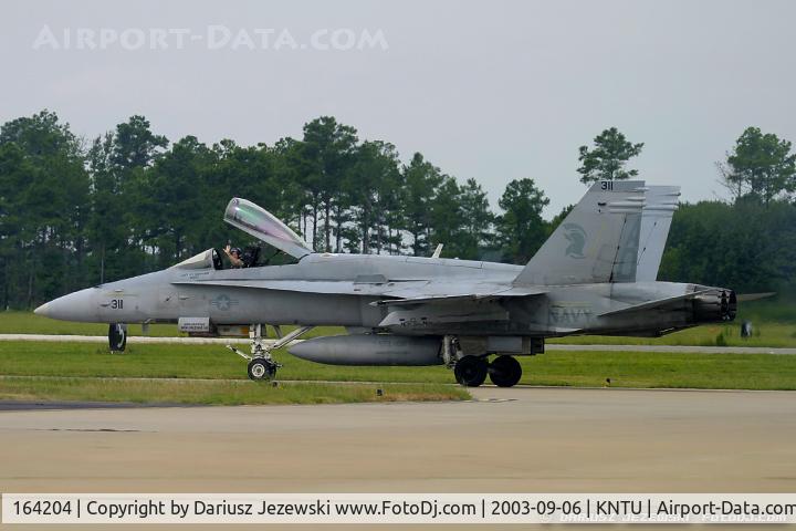 164204, McDonnell Douglas F/A-18C Hornet C/N 967/C197, F/A-18C Hornet 164204 AD-311 from VFA-106 