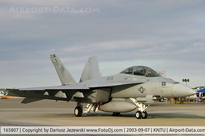 165807, Boeing F/A-18F Super Hornet C/N 1545/F033, F/A-18F Super Hornet 165807 106 from VFA-102 'Diamondbacks' NAF Atsugi, Japan