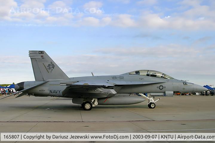 165807, Boeing F/A-18F Super Hornet C/N 1545/F033, F/A-18F Super Hornet 165807 106 from VFA-102 'Diamondbacks' NAF Atsugi, Japan