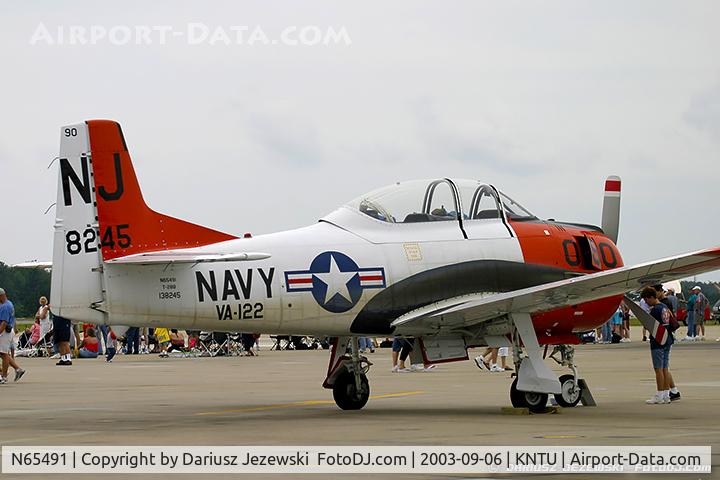 N65491, North American T-28B Trojan C/N 200-316 (138245), North American T-28B Trojan C/N 138245, N65491