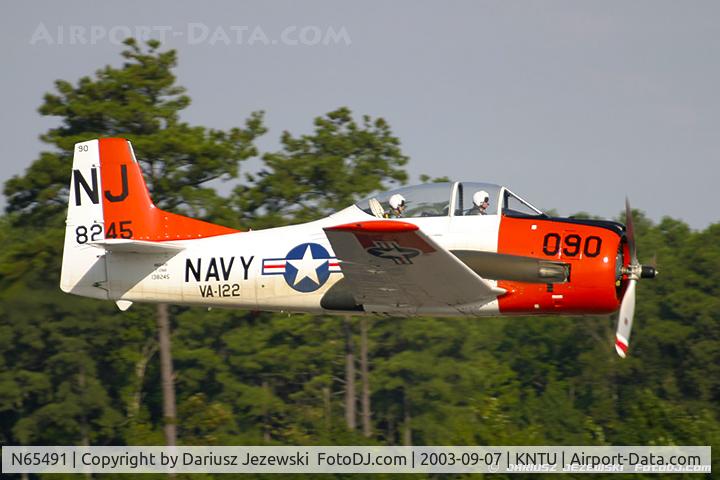 N65491, North American T-28B Trojan C/N 200-316 (138245), North American T-28B Trojan C/N 138245, N65491