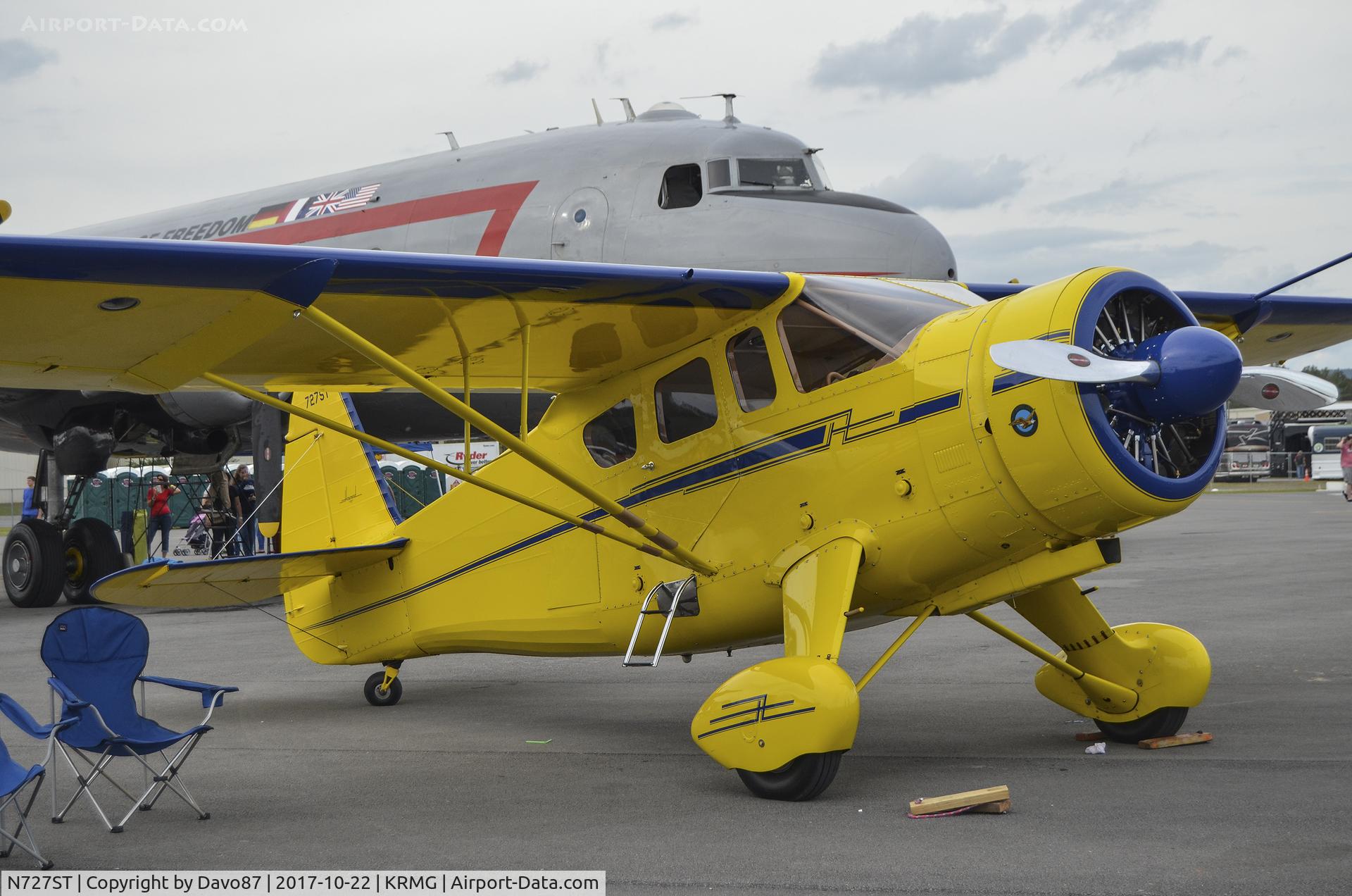 N727ST, 1944 Howard Aircraft DGA-15P C/N 1010, Photographed at the 2017 Wings Over North Georgia airshow in Rome, GA.