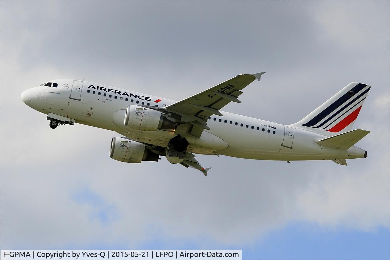 F-GPMA, 1998 Airbus A319-113 C/N 598, Airbus A319-113, Take off rwy 24, Paris-Orly airport (LFPO-ORY)