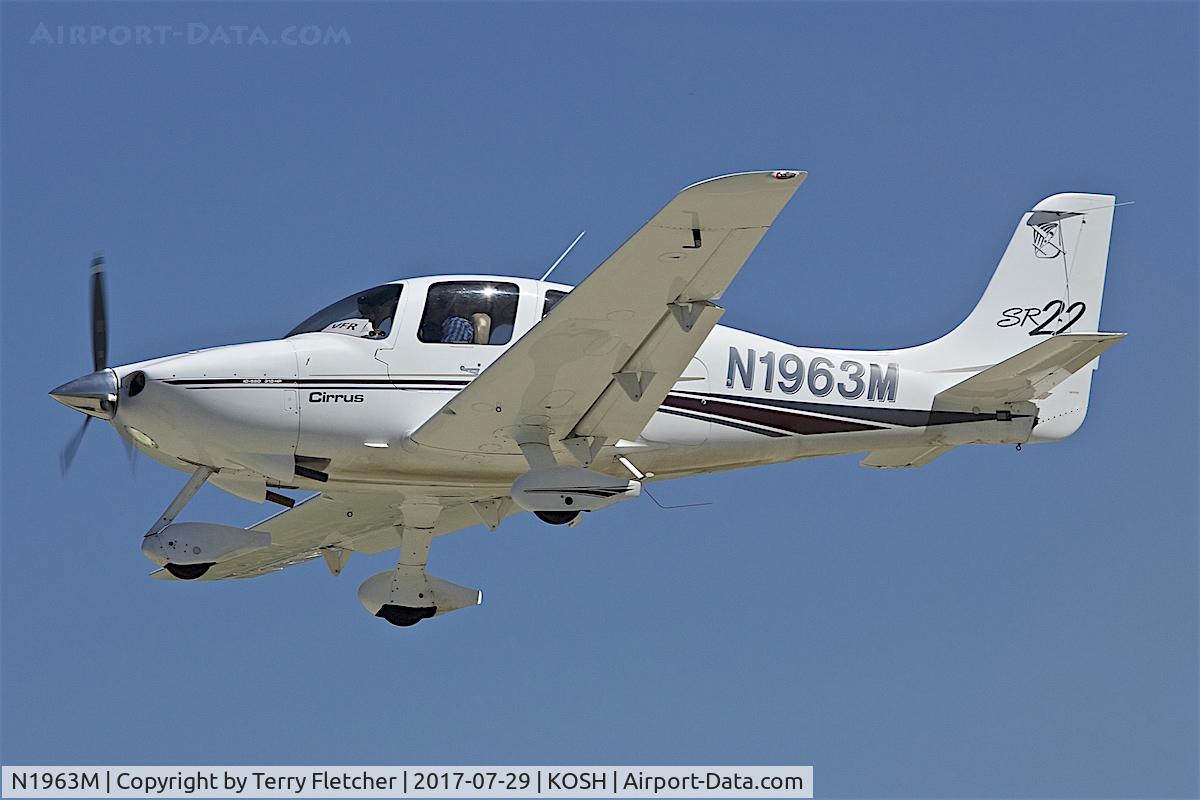 N1963M, 2002 Cirrus SR22 C/N 0355, at 2017 EAA AirVenture at Oshkosh