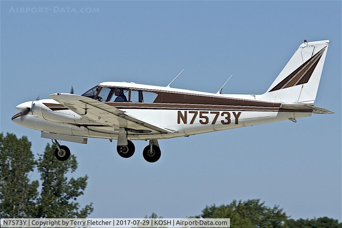 N7573Y, 1964 Piper PA-30 Twin Comanche Twin Comanche C/N 30-638, at 2017 EAA AirVenture at Oshkosh