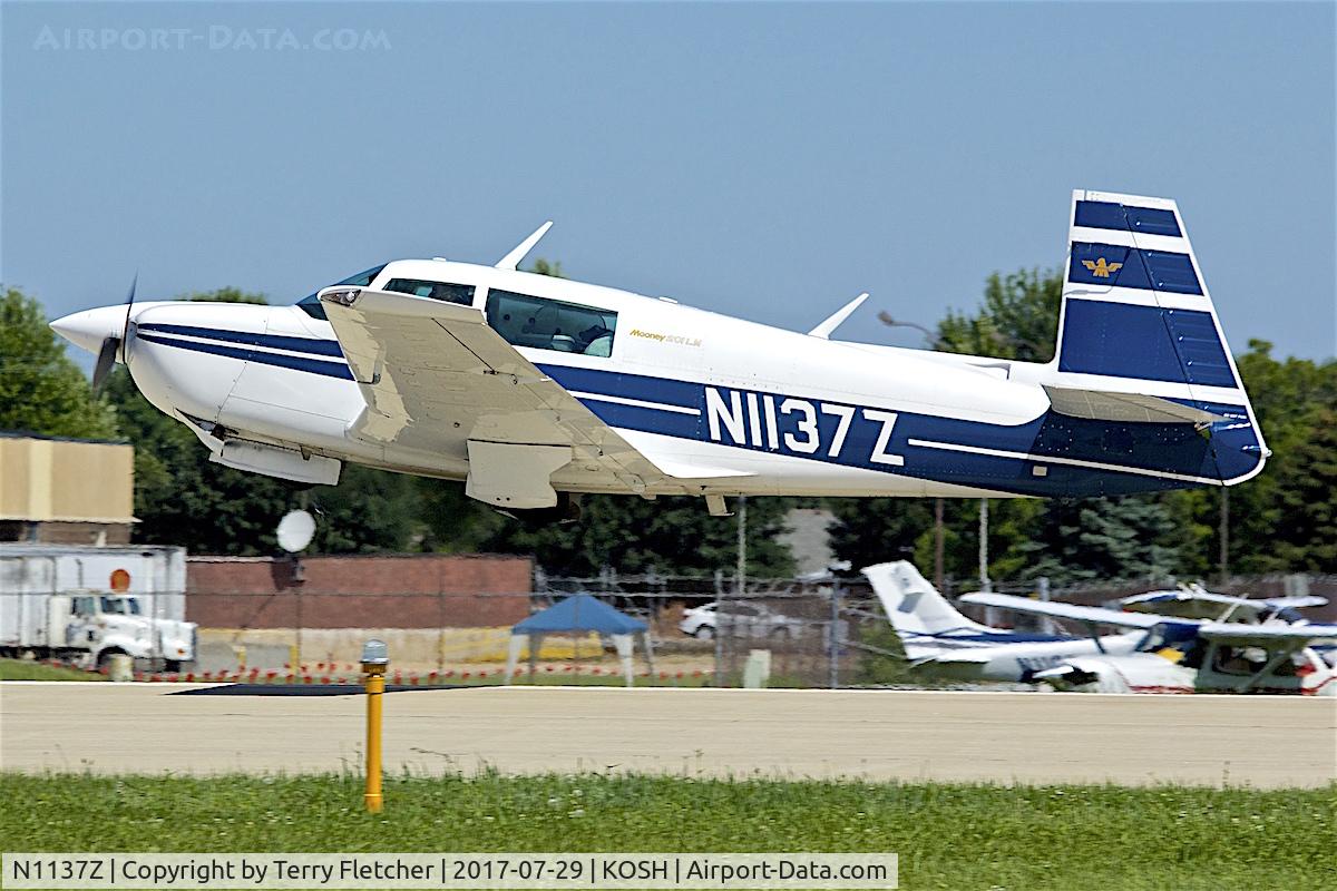 N1137Z, Mooney M20J 201 C/N 24-1628, at 2017 EAA AirVenture at Oshkosh