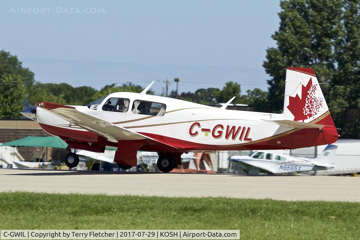 C-GWIL, 1981 Mooney M20K C/N 25-0592, at 2017 EAA AirVenture at Oshkosh
