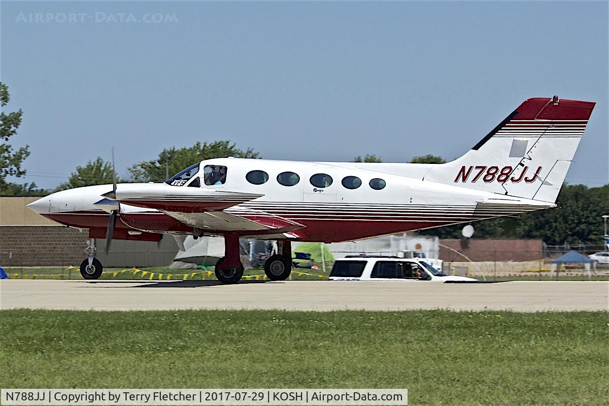 N788JJ, 1975 Cessna 421B Golden Eagle Golden Eagle C/N 421B-0851, at 2017 EAA AirVenture at Oshkosh