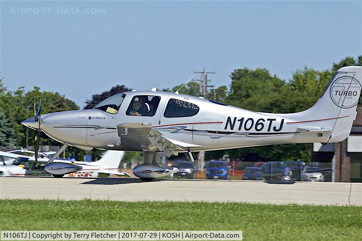 N106TJ, Cirrus SR22 C/N 3592, at 2017 EAA AirVenture at Oshkosh