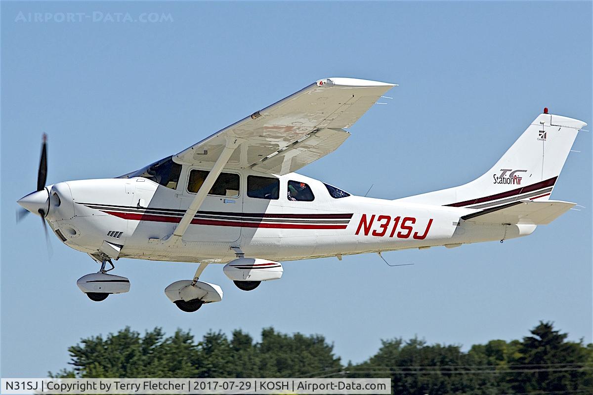 N31SJ, 2001 Cessna T206H Turbo Stationair C/N T20608296, at 2017 EAA AirVenture at Oshkosh