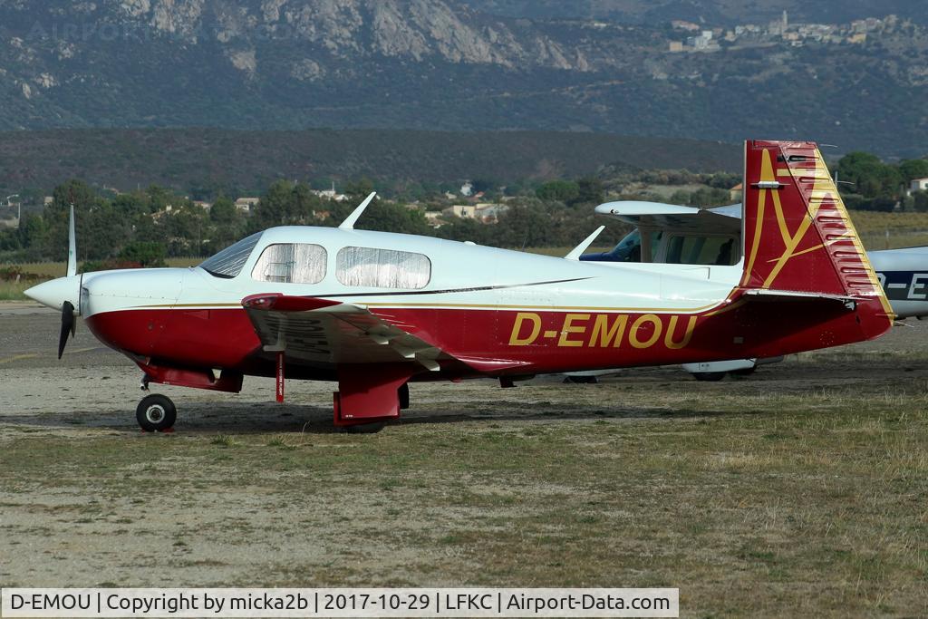 D-EMOU, 1990 Mooney M20J 201 C/N 24-3172, Parked