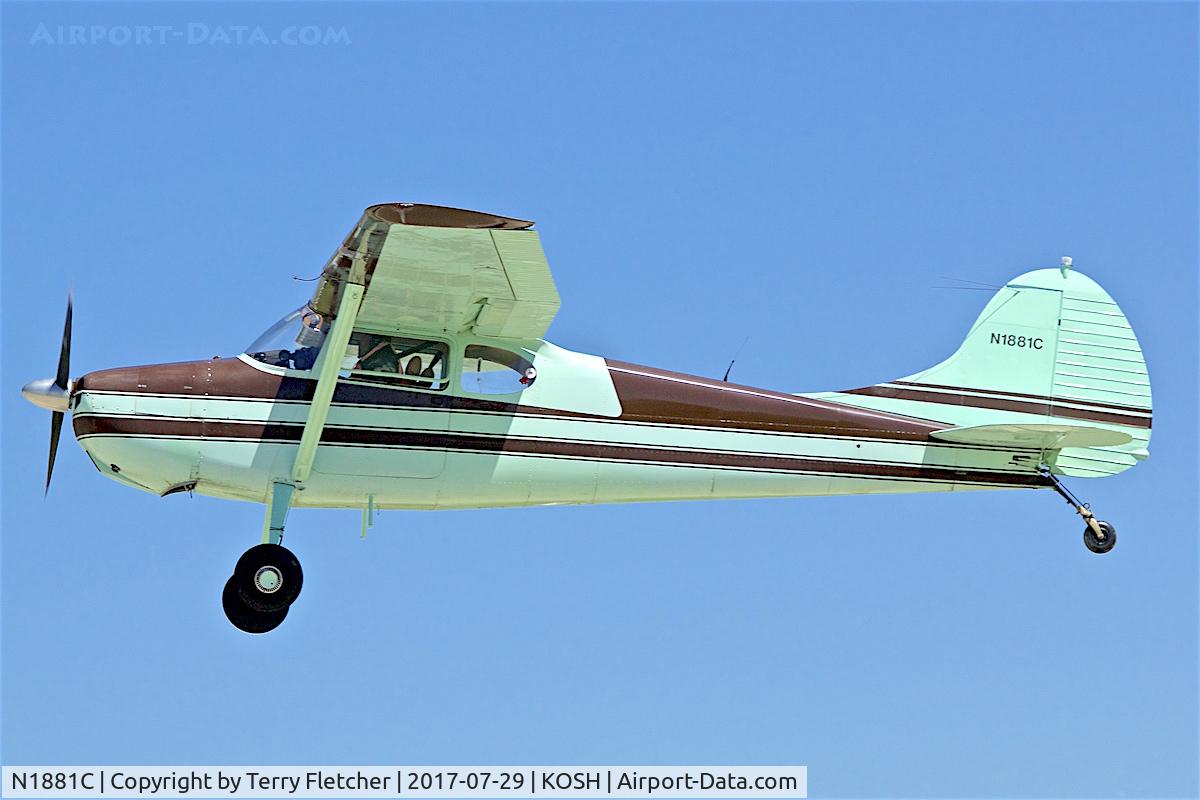 N1881C, 1953 Cessna 170B C/N 26025, at 2017 EAA AirVenture at Oshkosh