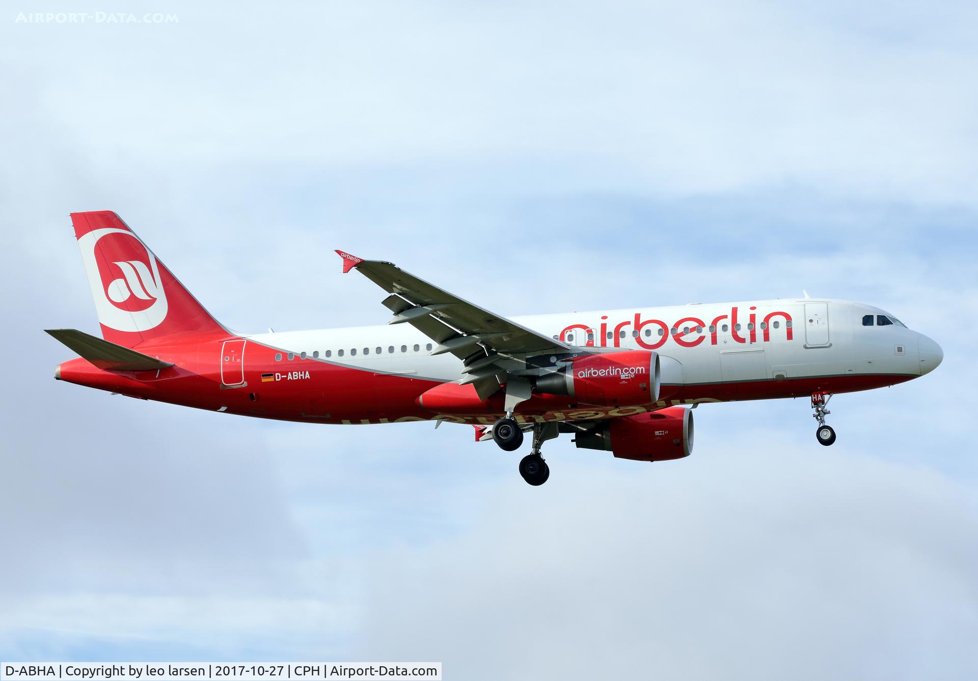 D-ABHA, 2008 Airbus A320-214 C/N 3540, Copenhagen 27.10.2017 last Air Berlin in CPH