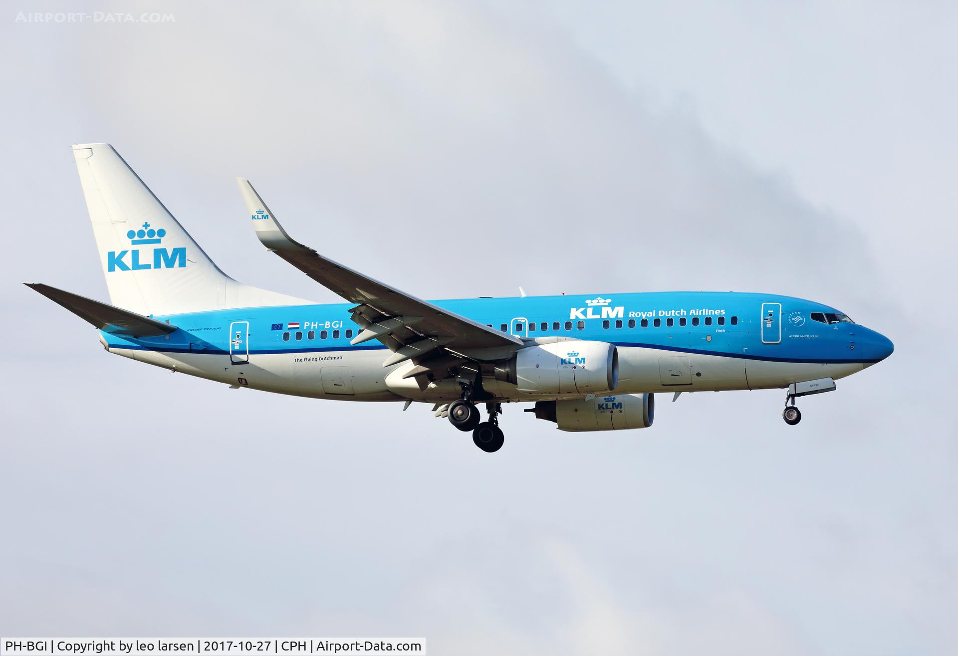 PH-BGI, 2010 Boeing 737-7K2 C/N 30364, Copenhagen 27.10.2017
