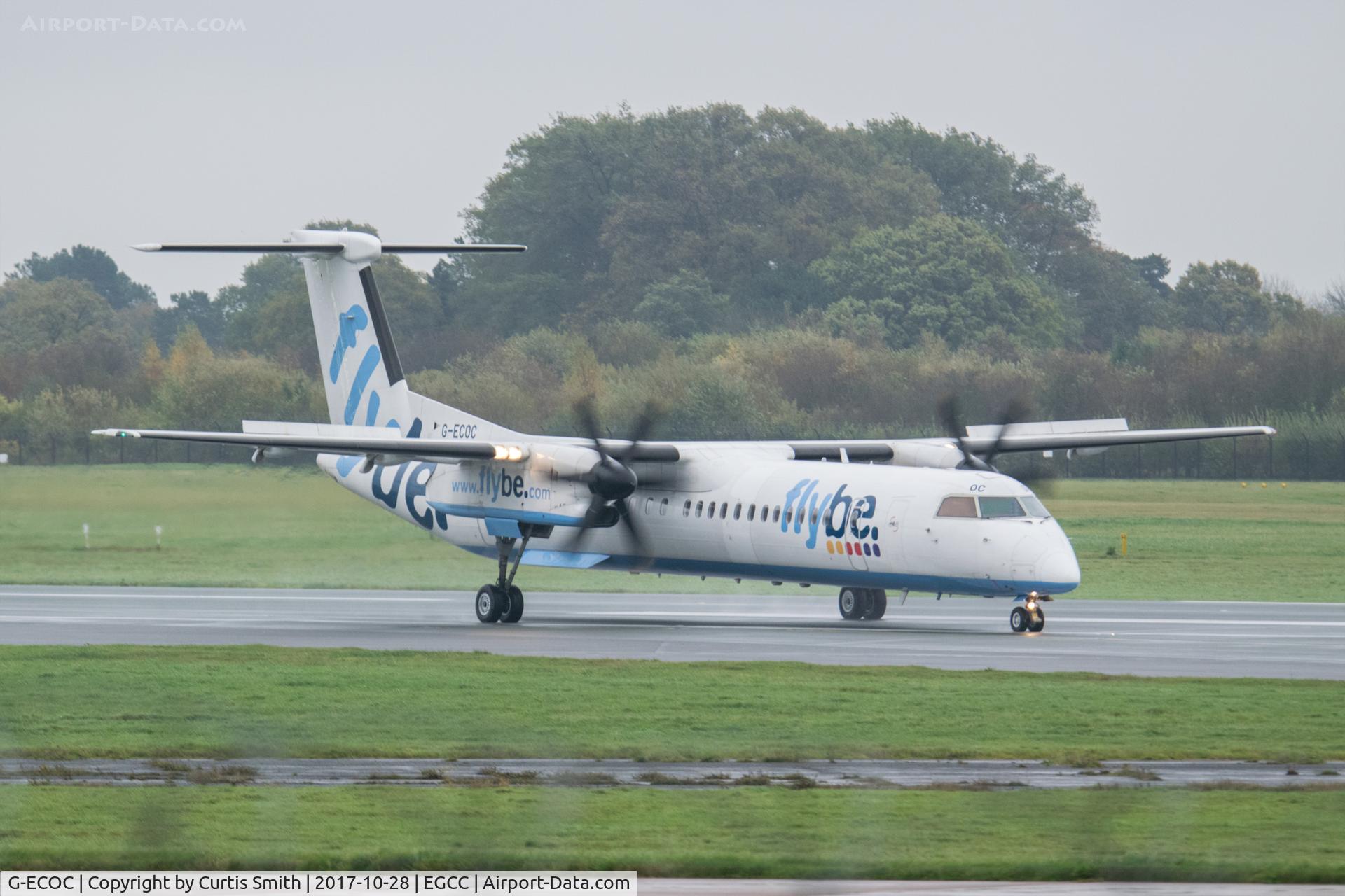 G-ECOC, 2007 De Havilland Canada DHC-8-402Q Dash 8 C/N 4197, G-ECOC seen at EGCC/MAN