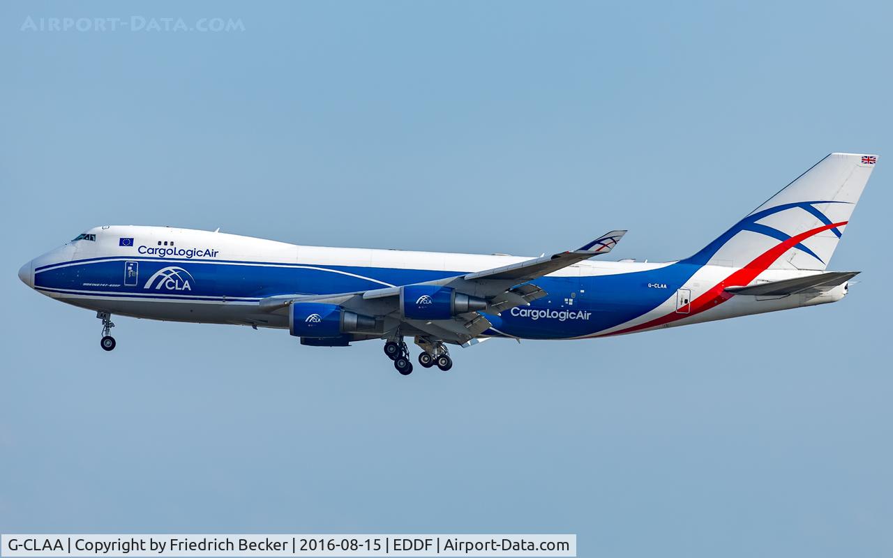 G-CLAA, 2004 Boeing 747-446F C/N 33749, on final RW07R