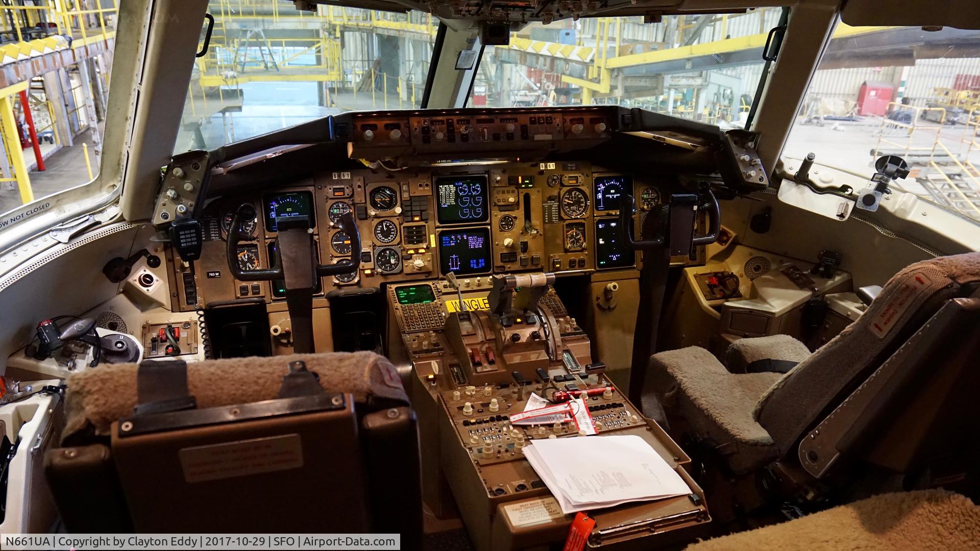 N661UA, 1993 Boeing 767-322 C/N 27158, SFO 2017.