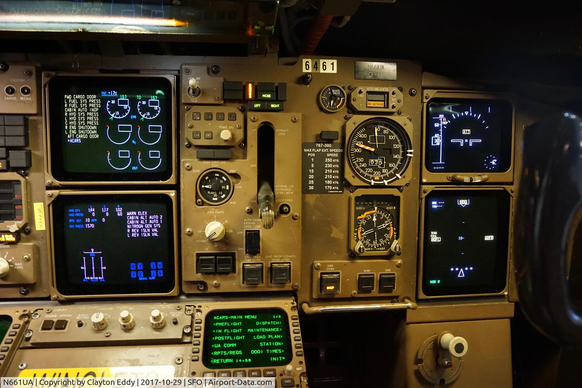 N661UA, 1993 Boeing 767-322 C/N 27158, SFO 2017.