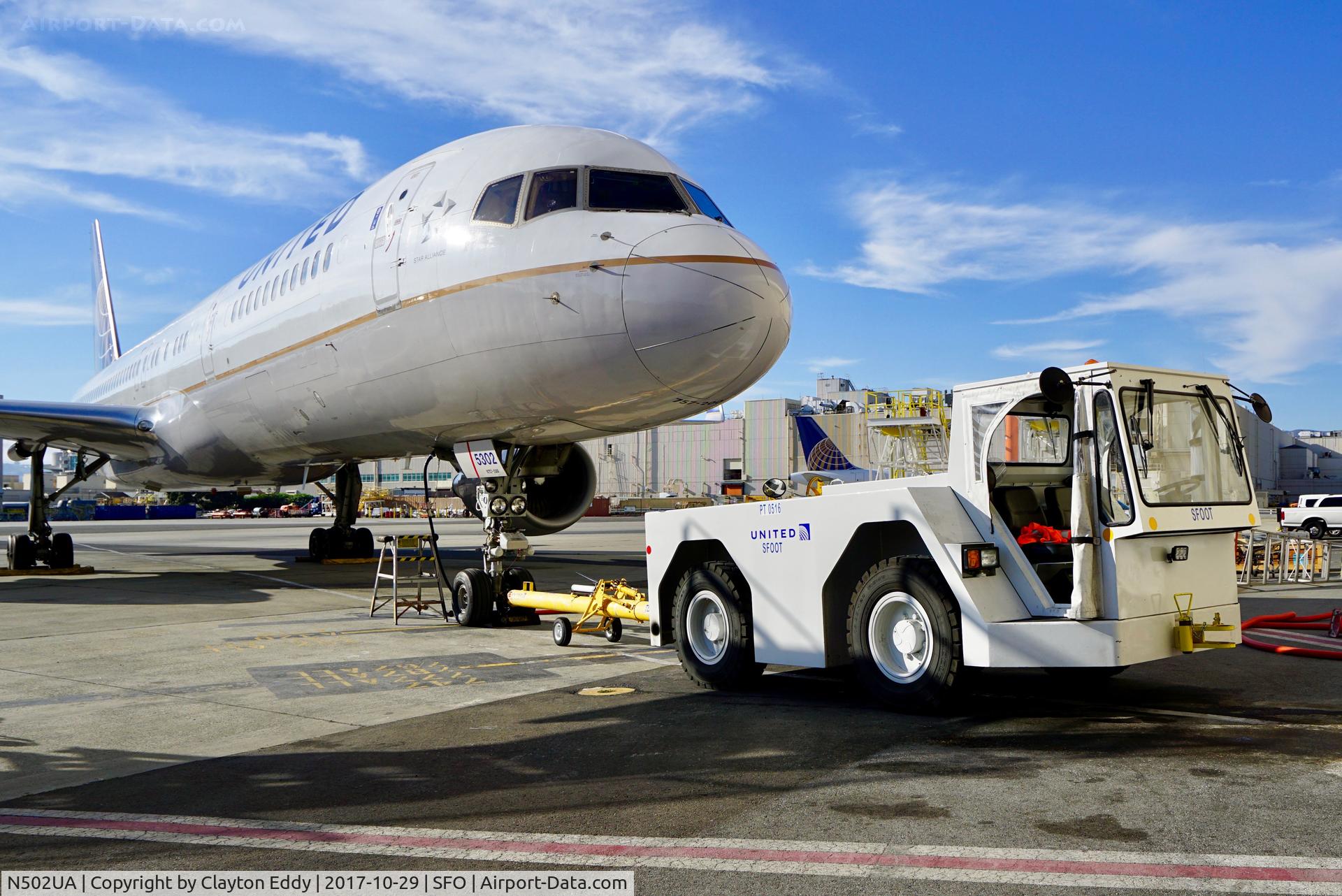 N502UA, 1989 Boeing 757-222 C/N 24623, SFO 2017.