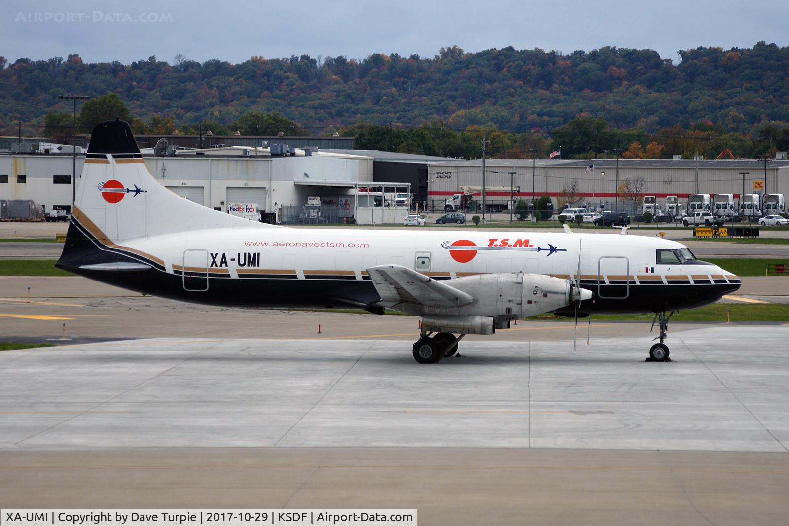 XA-UMI, 1953 Convair 640 C/N 48, The aircraft was originally delivered to Braniff International Airways on October 2, 1953 as its 12th Convair 340.  It has had at least eight owners since then.