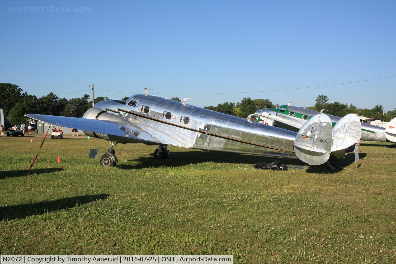 N2072, 1936 Lockheed 12A Electra Junior C/N 1208, 1936 Lockheed 12A, c/n: 1208