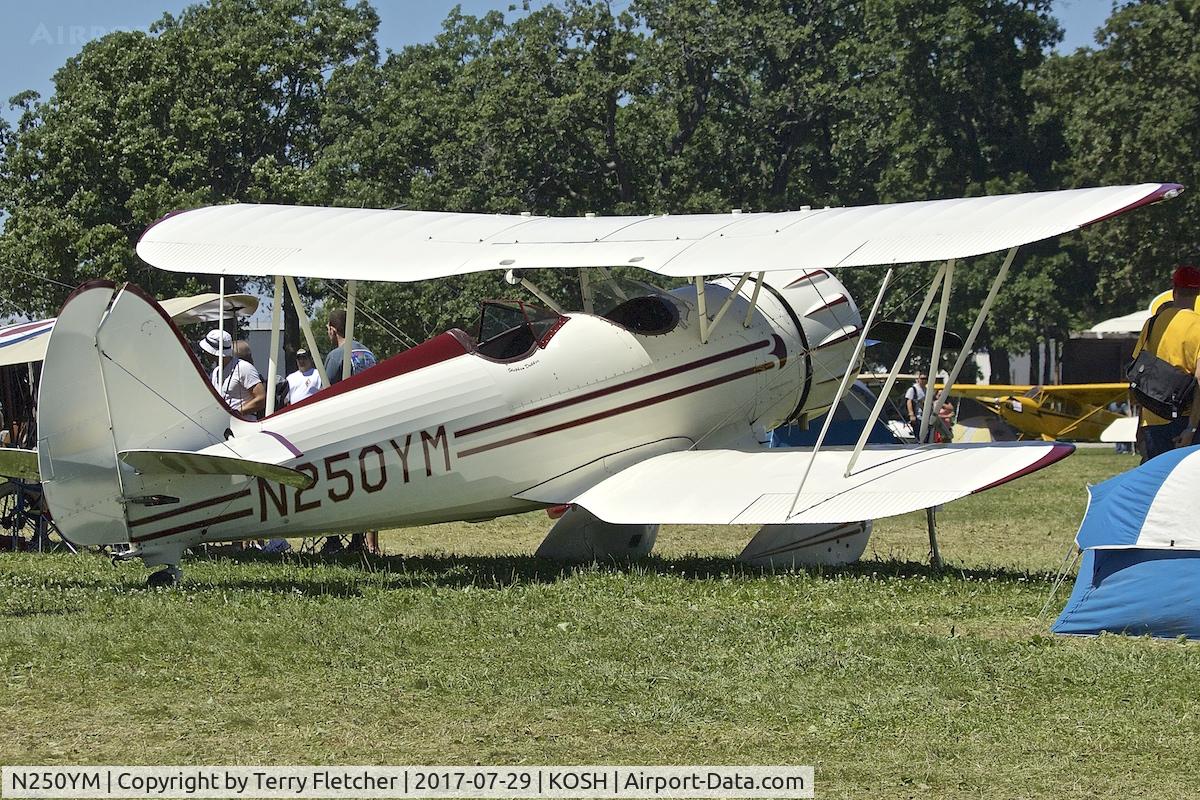 N250YM, 1994 Classic Aircraft Corp WACO YMF C/N F5C-059, at 2017 EAA AirVenture at Oshkosh