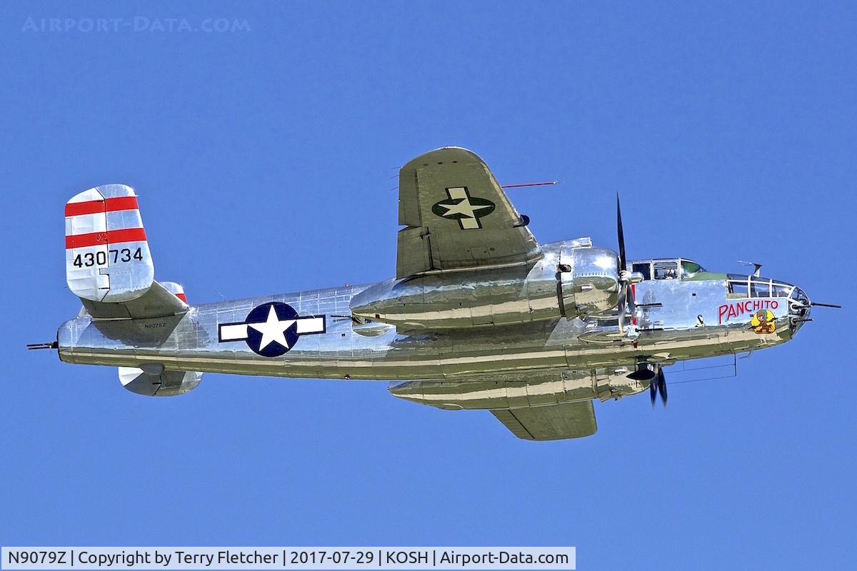 N9079Z, 1944 North American TB-25N Mitchell C/N 108-34009, at 2017 EAA AirVenture at Oshkosh