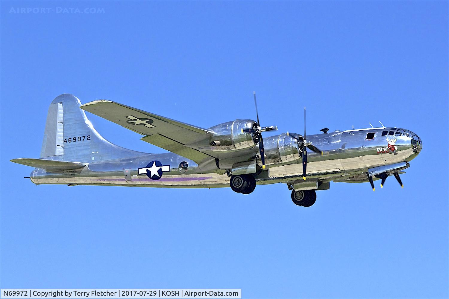 N69972, 1944 Boeing TB-29 (B-29-70-BW) Superfortress C/N 10804, at 2017 EAA AirVenture at Oshkosh