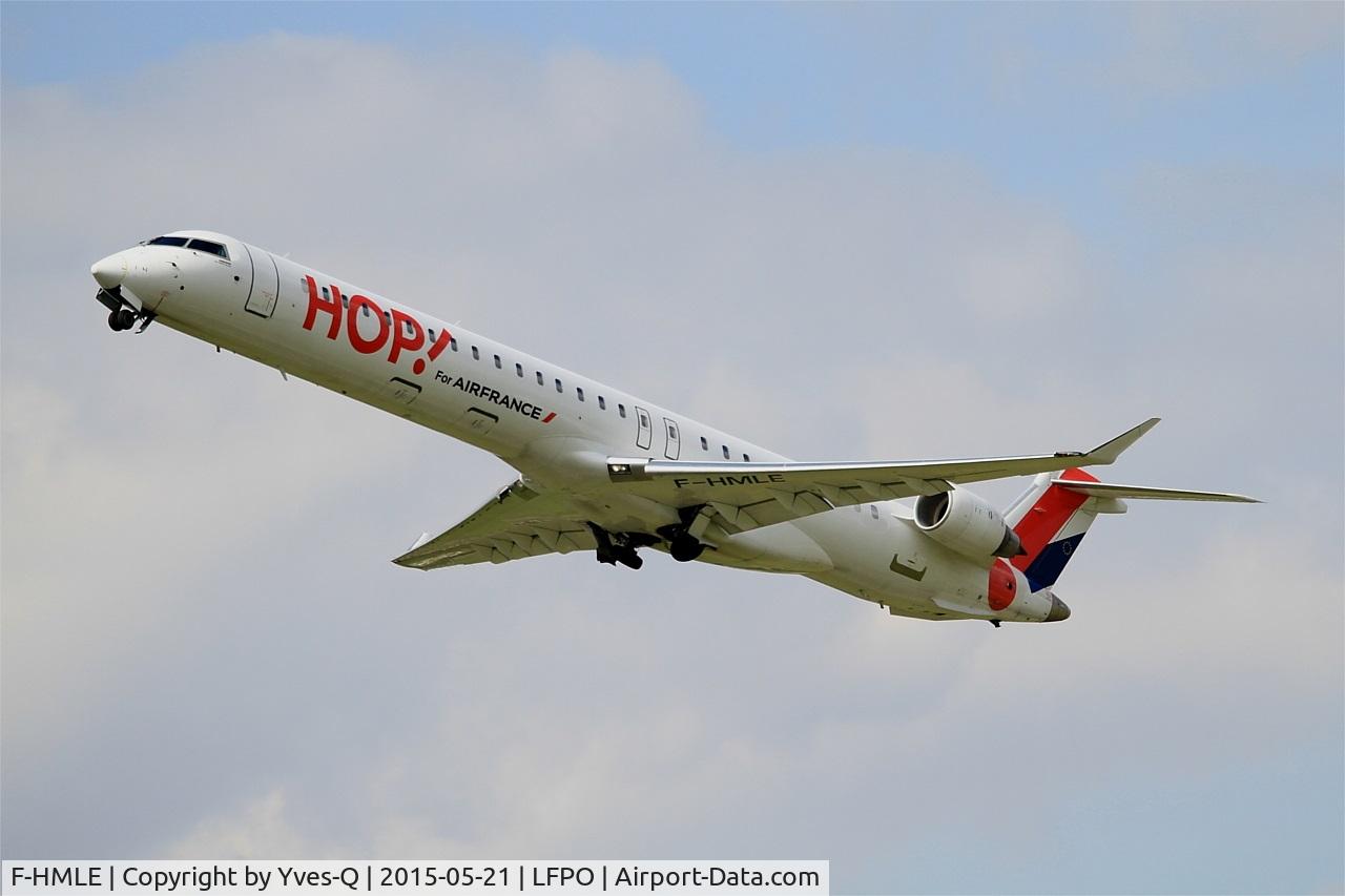 F-HMLE, 2010 Bombardier CRJ-1000EL NG (CL-600-2E25) C/N 19009, Bombardier CRJ-1000EL NG, Take off rwy 24, Paris-Orly airport (LFPO-ORY)