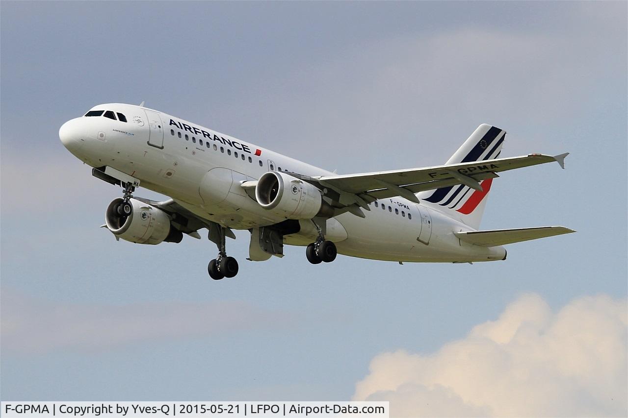 F-GPMA, 1998 Airbus A319-113 C/N 598, Airbus A319-113, Take off rwy 24, Paris-Orly airport (LFPO-ORY)