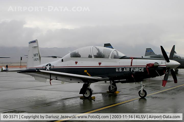 00-3571, 2000 Raytheon T-6A Texan II C/N PT-75, T-6A Texan II 00-3571 MY from 3rd FTS 479th FTG Moody AFB, GA
