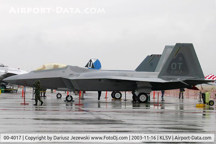 00-4017, Lockheed Martin F/A-22A Raptor C/N 4017, F-22 Raptor 00-4017 OT from 422nd TES 