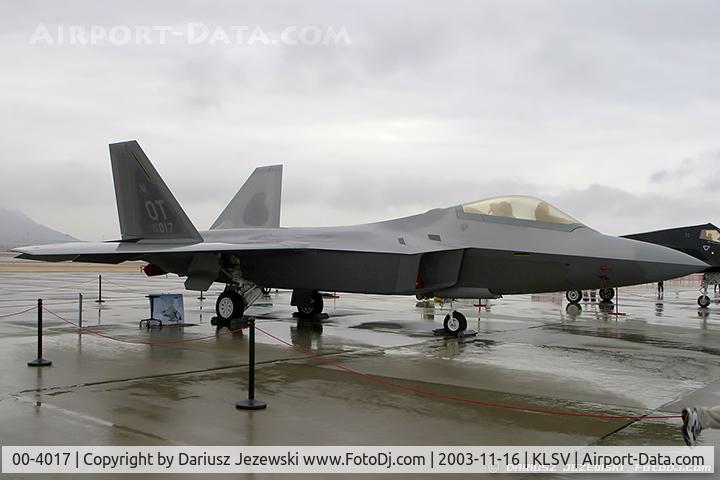 00-4017, Lockheed Martin F/A-22A Raptor C/N 4017, F-22 Raptor 00-4017 OT from 422nd TES 
