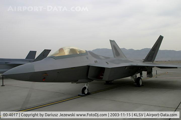 00-4017, Lockheed Martin F/A-22A Raptor C/N 4017, F-22 Raptor 00-4017 OT from 422nd TES 