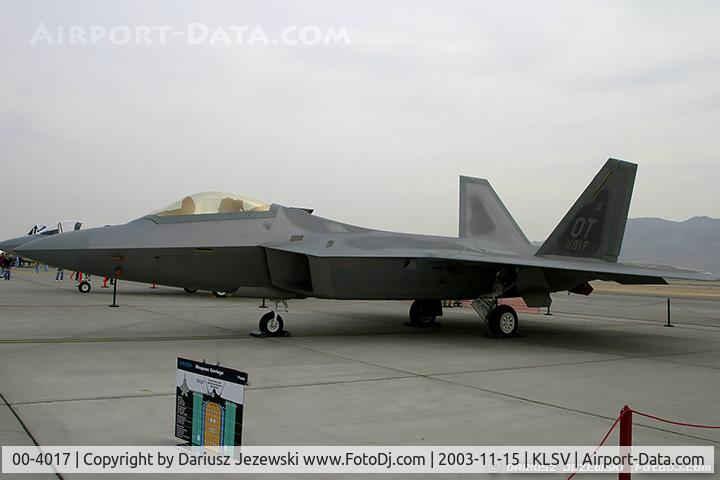 00-4017, Lockheed Martin F/A-22A Raptor C/N 4017, F-22 Raptor 00-4017 OT from 422nd TES 