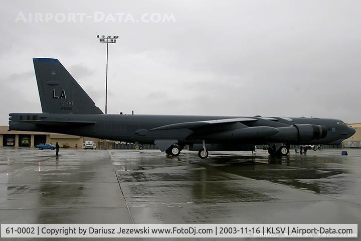 61-0002, 1961 Boeing B-52H Stratofortress C/N 464429, B-52H Stratofortress 61-0002 LA from 20th BS 
