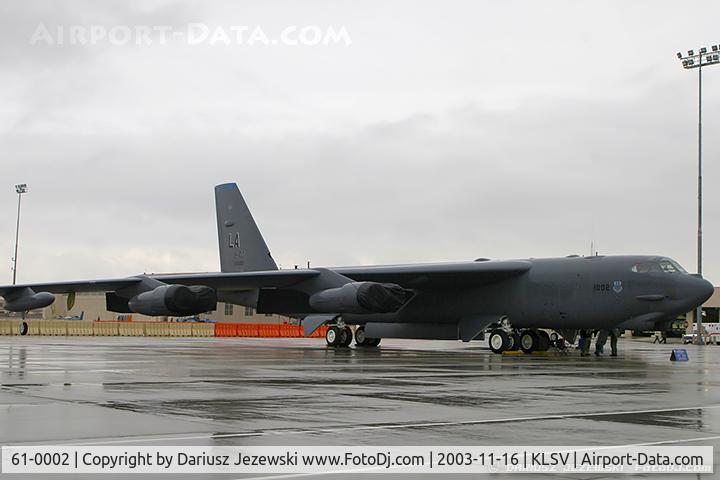 61-0002, 1961 Boeing B-52H Stratofortress C/N 464429, B-52H Stratofortress 61-0002 LA from 20th BS 