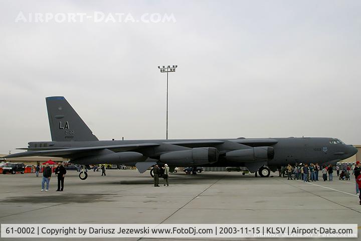 61-0002, 1961 Boeing B-52H Stratofortress C/N 464429, B-52H Stratofortress 61-0002 LA from 20th BS 
