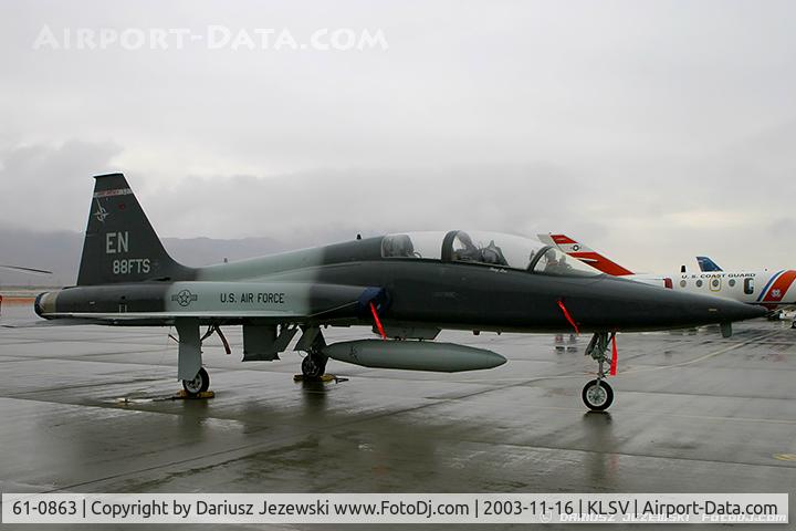 61-0863, 1961 Northrop T-38C Talon C/N N.5229, AT-38 Talon 61-0863 EN from 88th FTS 