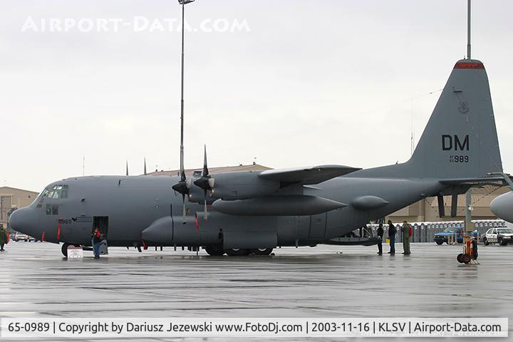 65-0989, 1965 Lockheed EC-130H Compass Call C/N 382-4150, EC-130H Compass Call 65-0989 DM from 355th Wing 43rd ECS 