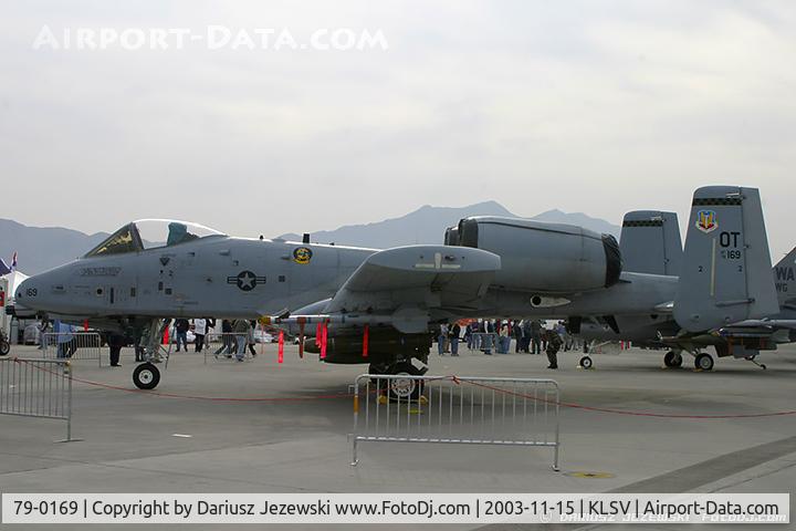 79-0169, 1979 Fairchild Republic A-10C Thunderbolt II C/N A10-0433, A-10A Thunderbolt 79-0169 OT from 422nd TES 'Green Bats' Nellis AFB, NV