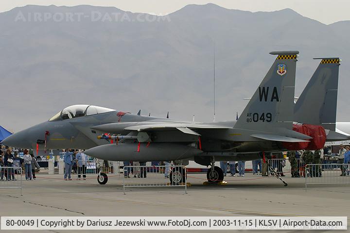 80-0049, 1980 McDonnell Douglas F-15C Eagle C/N 0724/C198, F-15C Eagle 80-0049 WA from 422nd TES 'Green Bats' 57th Wing Nellis AFB, NV