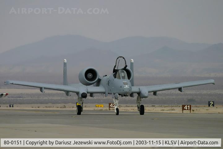 80-0151, 1980 Fairchild Republic A-10C Thunderbolt II C/N A10-0501, A-10A Thunderbolt II 80-0151 DM from 358th FS 