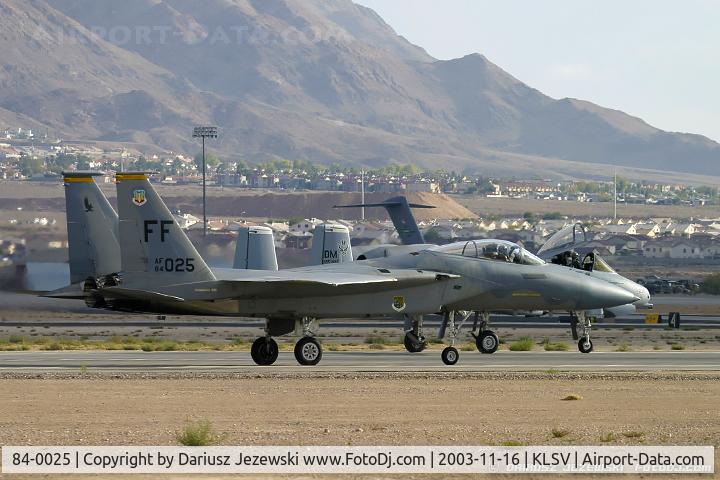84-0025, 1984 McDonnell Douglas F-15C Eagle C/N 0936/C328, F-15C Eagle 84-0025 FF from 27th FS 'Fighting Eagles' 1th FW Langley AFB, VA